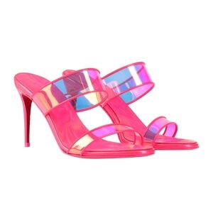 Used once!Pink Christian louboutin size 36 85mm